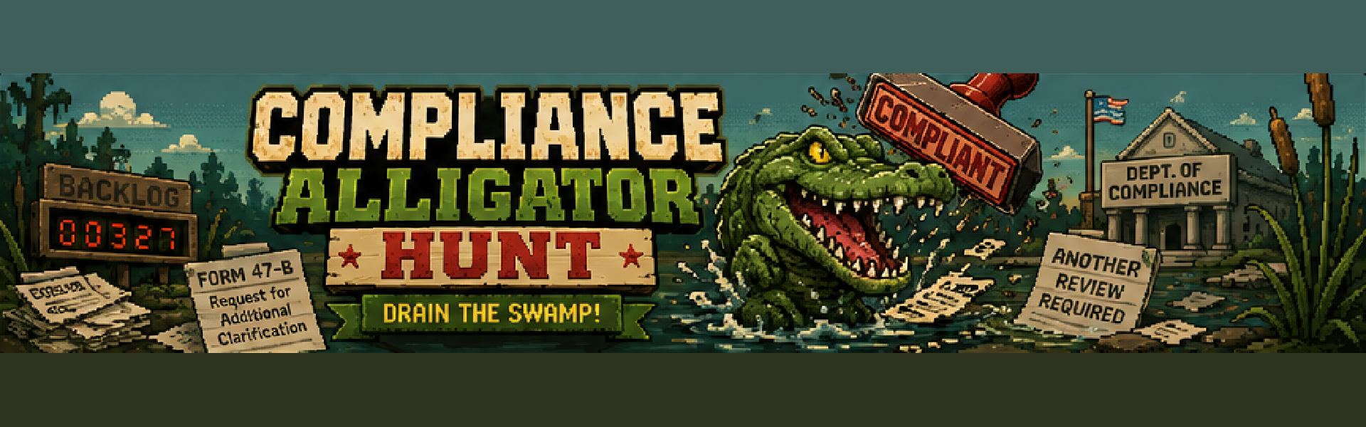 Compliance Alligator Hunt — Drain the Swamp!